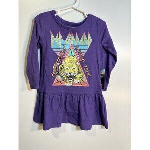 def leppard toddler girls purple long sleeve shirt size 2T